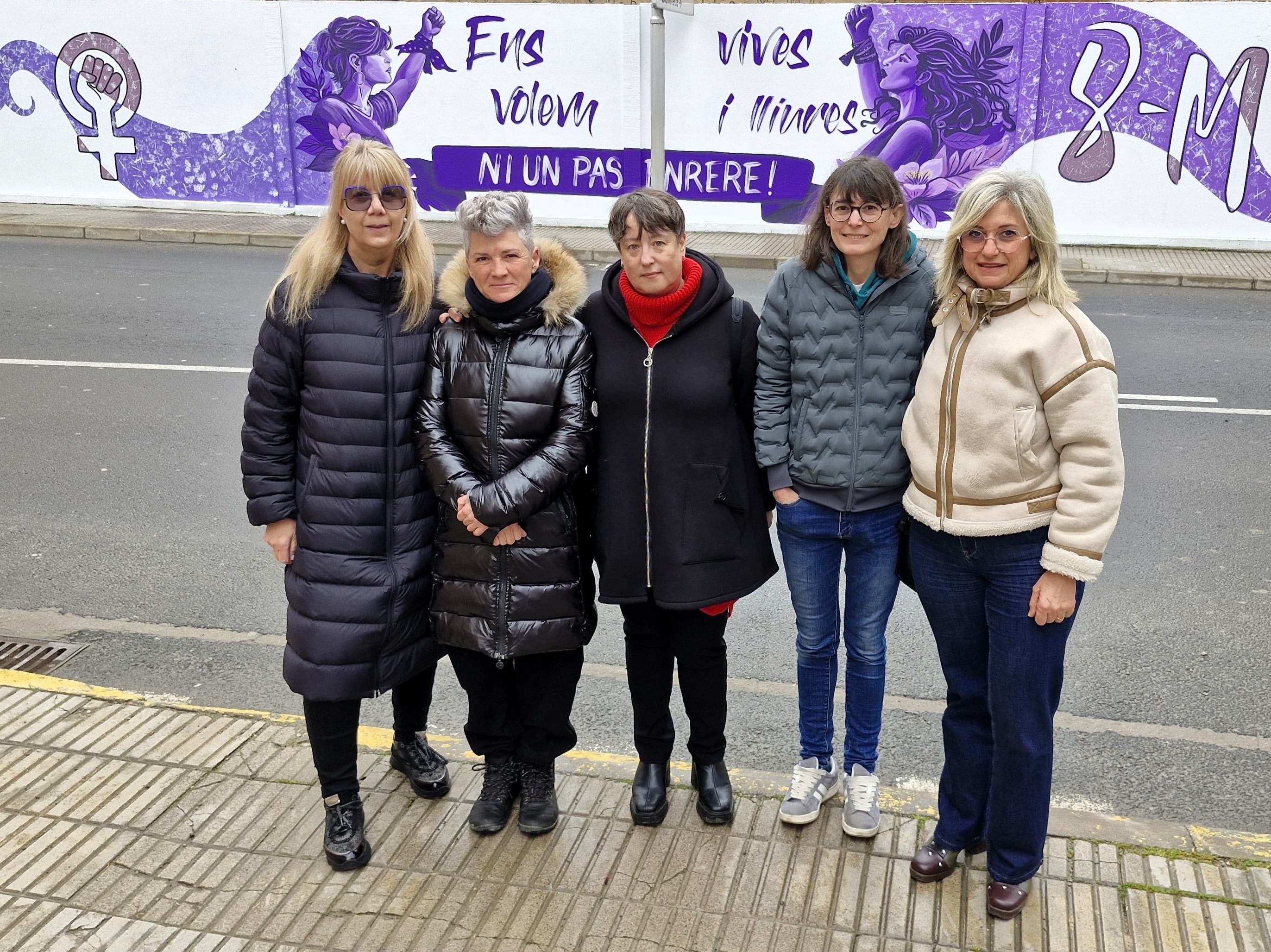 Mollerussa estrena un nou mural reivindicatiu per visibilitzar la lluita per la igualtat amb motiu del 8M