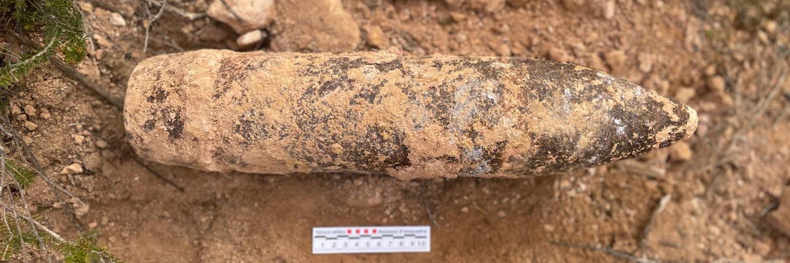 Localitzen un projectil de la Guerra Civil durant unes obres del canal Segarra-Garrigues a l’Albagés