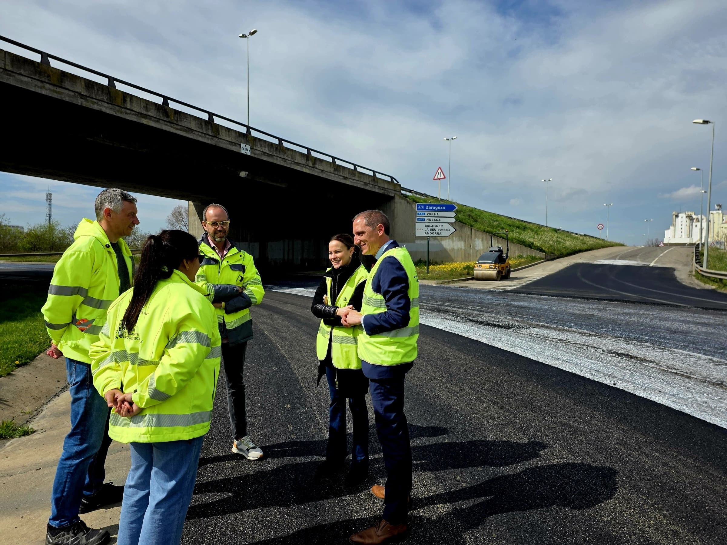Les obres d’emergència del ferm a la LL-11 finalitzen aquest dijous al vespre