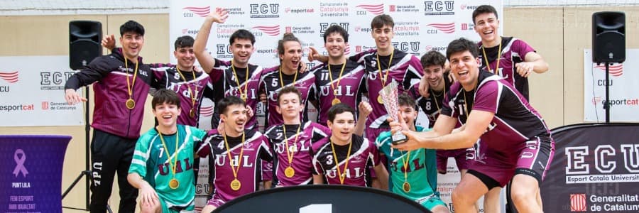 La Universitat de Lleida es proclama campiona de Catalunya en voleibol masculí