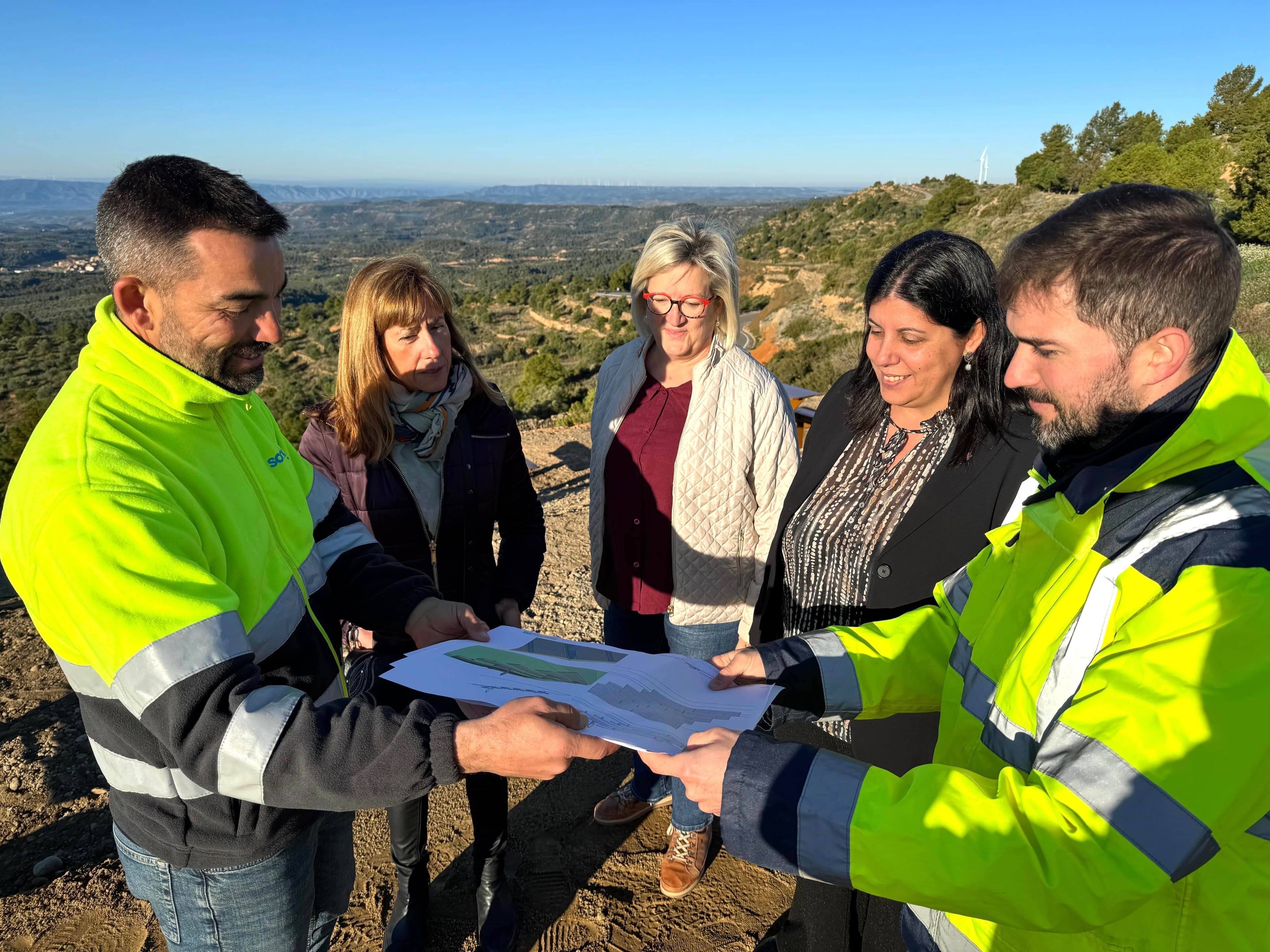Les obres del mirador de la Granadella avancen a bon ritme