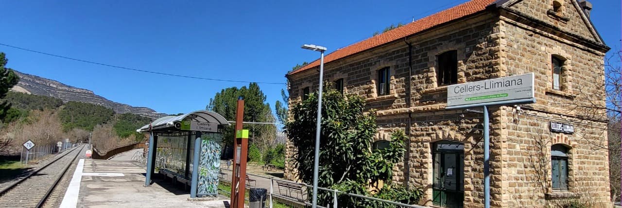 FGC construirà una passarel·la per a vianants al baixador de Cellers-Llimiana de la línia de la Pobla