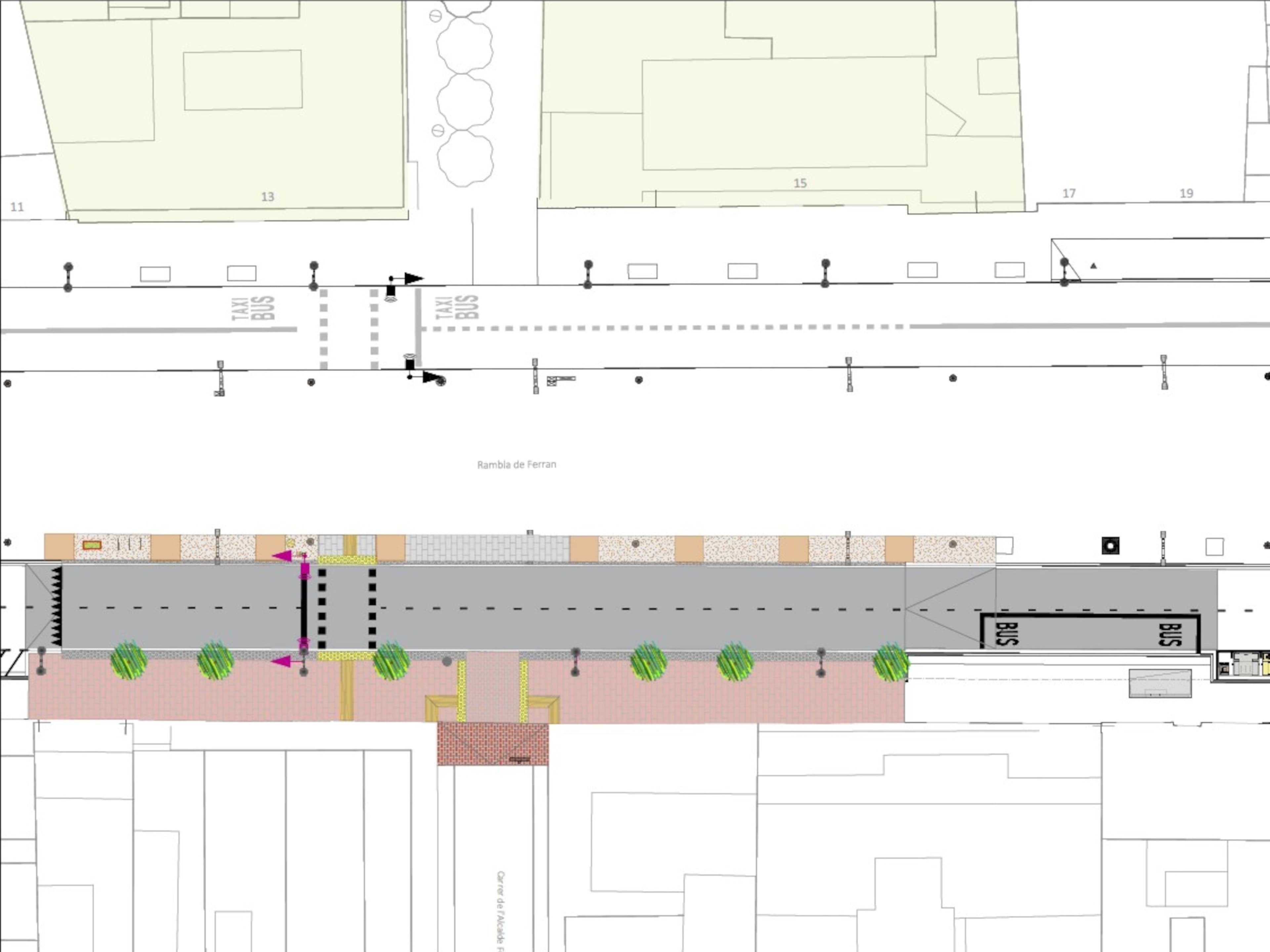 La Paeria de Lleida avança en la reforma de la rambla Ferran pel costat del barri de Noguerola