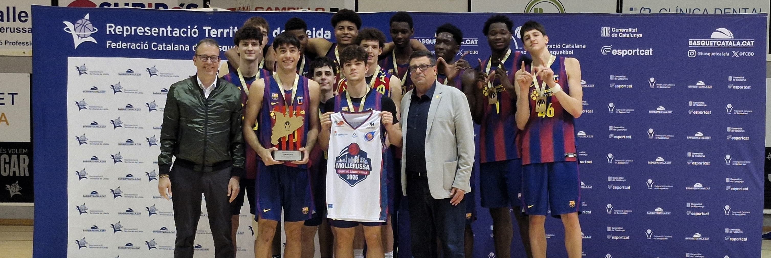 El Barça revalida títol al Campionat de Catalunya de Bàsquet Júnior Preferent Masculí a Mollerussa