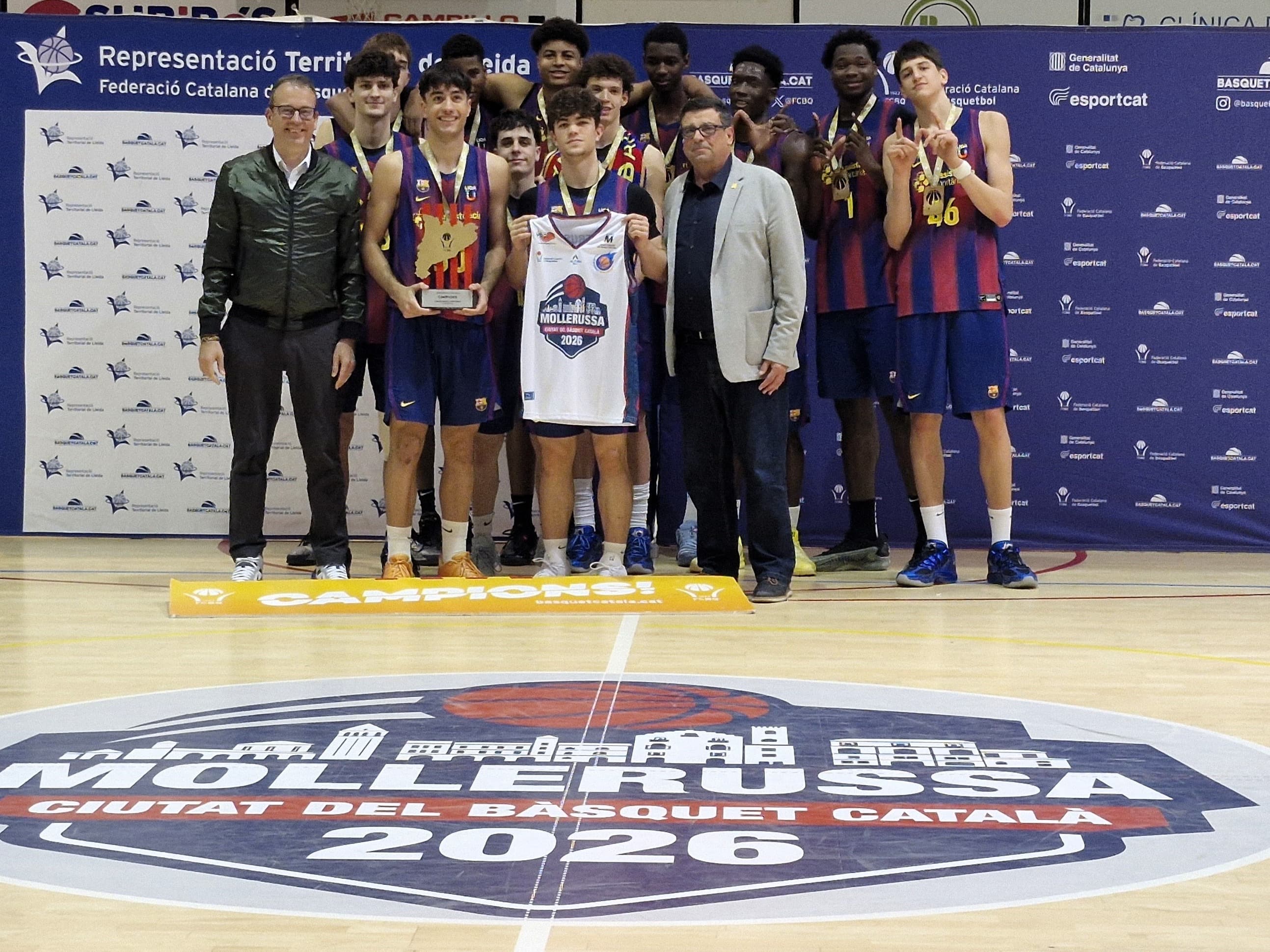 El Barça revalida títol al Campionat de Catalunya de Bàsquet Júnior Preferent Masculí a Mollerussa