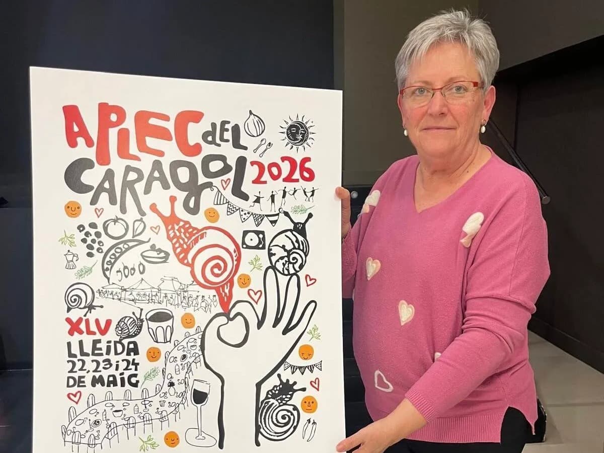 La Fecoll presenta el cartell del 45è Aplec del Caragol de Lleida, obra de Pepo Curià