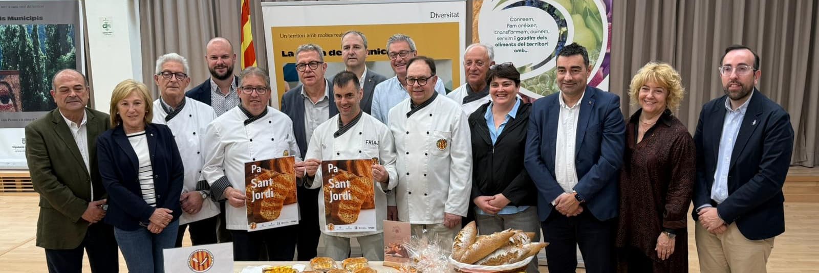 El Gremi de Forners presenta el pa de Sant Jordi