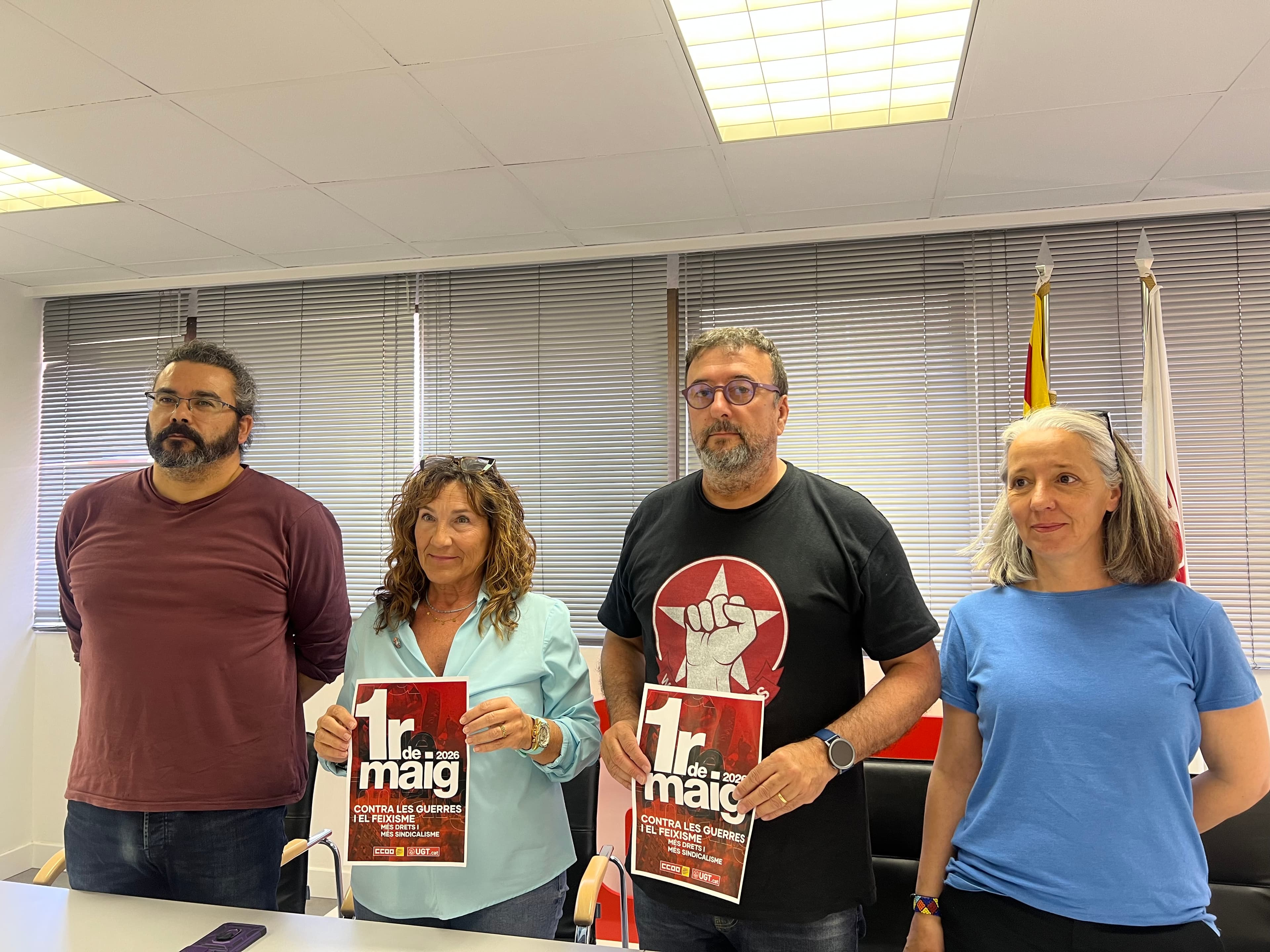 Lleida reivindicarà el dia del treballador sota el lema ‘Pau, sostre i salaris’