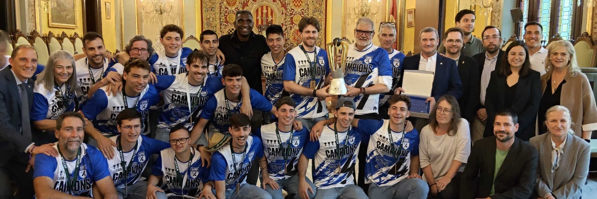 El Pons Lleida pren els carrers de la capital del Segrià per celebrar la 4ta WS Europe Cup