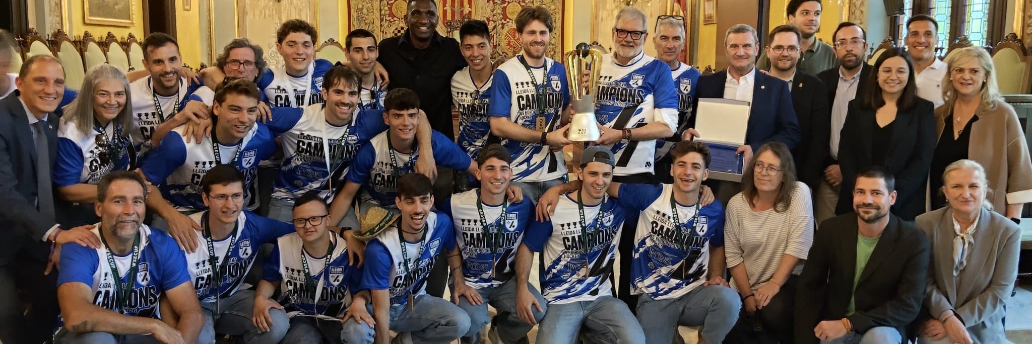 El Pons Lleida pren els carrers de la capital del Segrià per celebrar la 4a WS Europe Cup