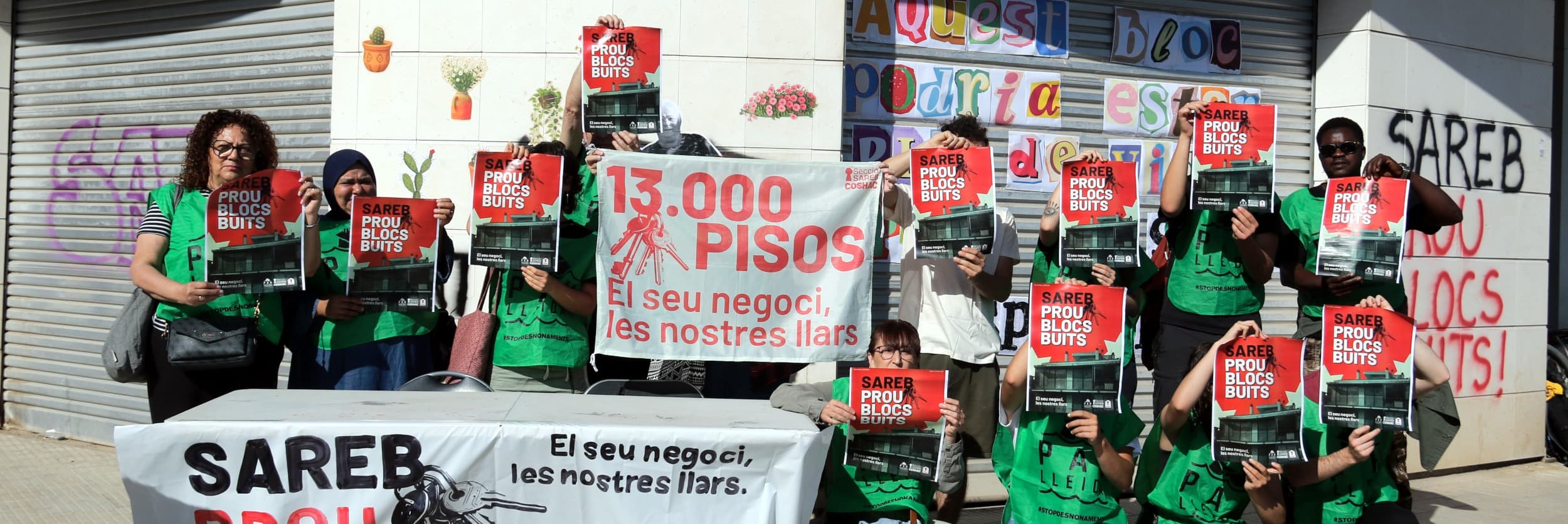 La PAH exigeix que el mig miler de pisos buits de la Sareb a la demarcació passin a la mesa d'emergència