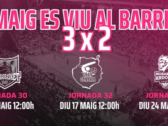 El Hiopos Lleida anuncia una promoció 3x2 per omplir el Barris Nord en els tres partits clau del mes de maig