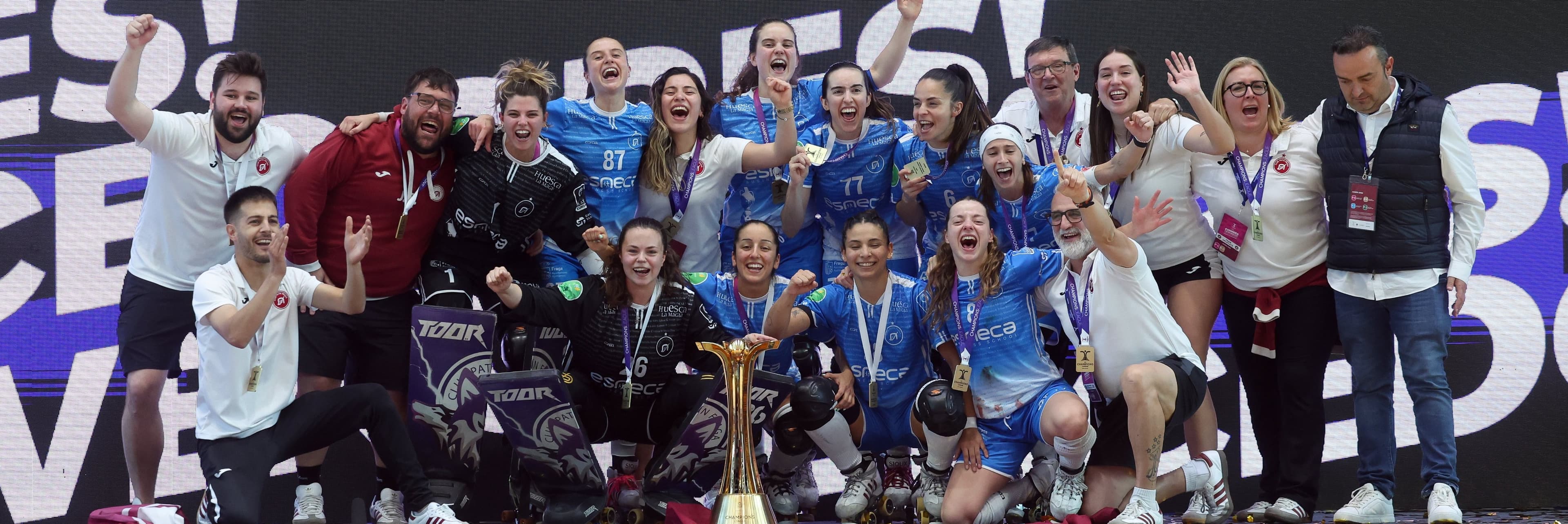 El Club Patín Esneca Fraga conquista la seva segona Champions d’hoquei femení