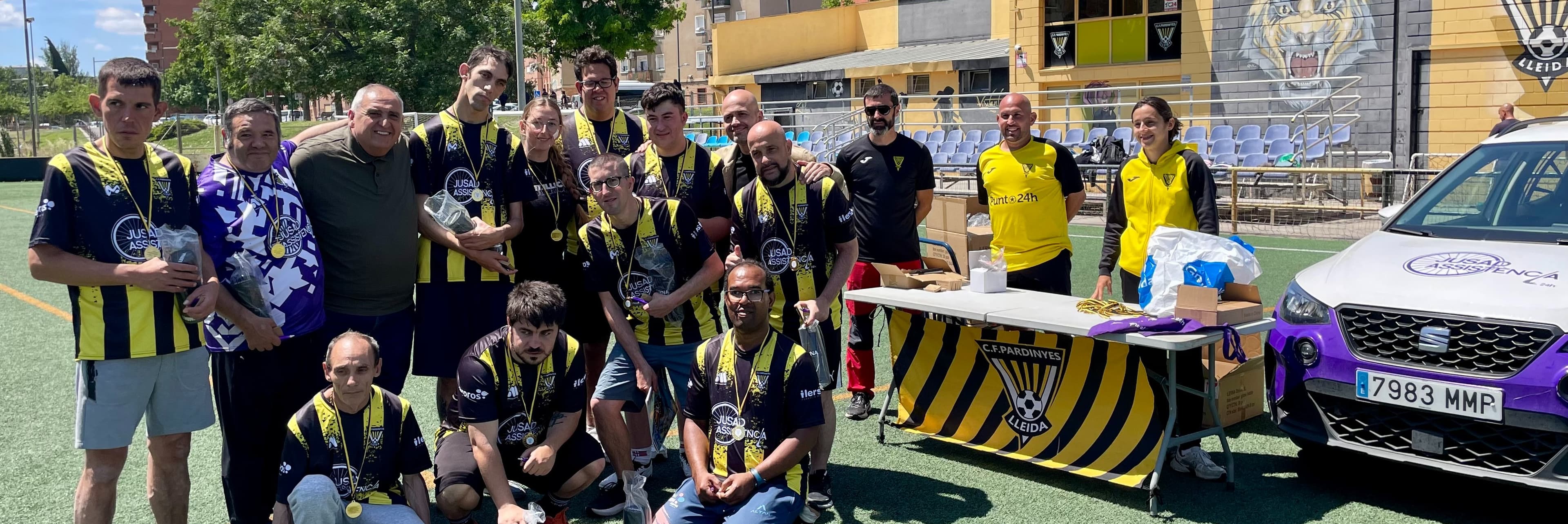 El CF Pardinyes converteix la inclusió en protagonista amb la I Trobada de Futbol Inclusiu Jusad Assistència