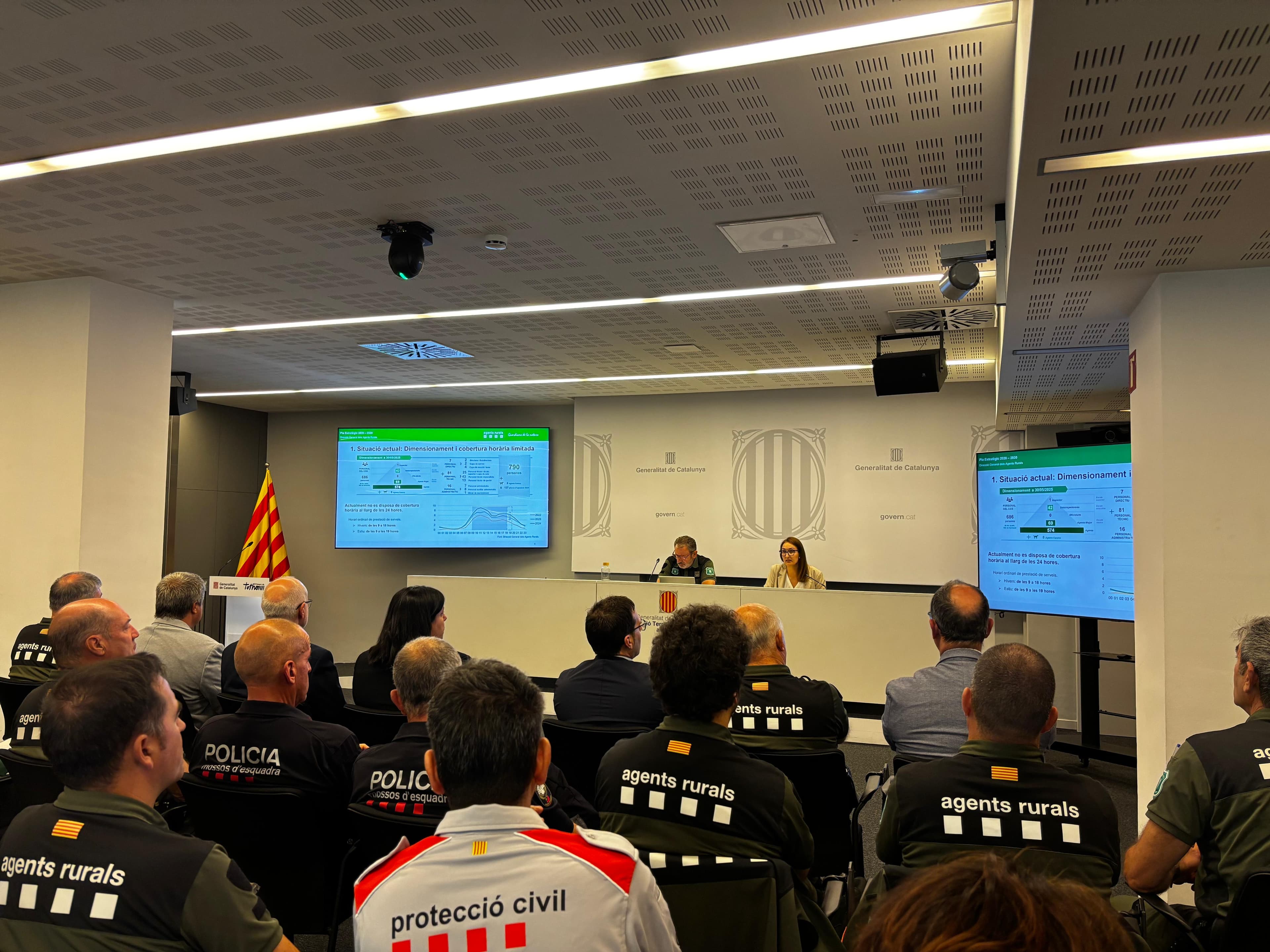 El cos d’Agents Rurals presenta a Lleida el nou pla estratègic que preveu ampliar la plantilla fins a 1.300 efectius arreu de Catalunya