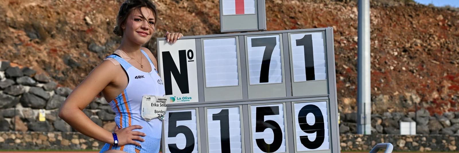 Èrika Sellart bat el rècord de Catalunya sub20 i la seva marca personal en llançament de javelina
