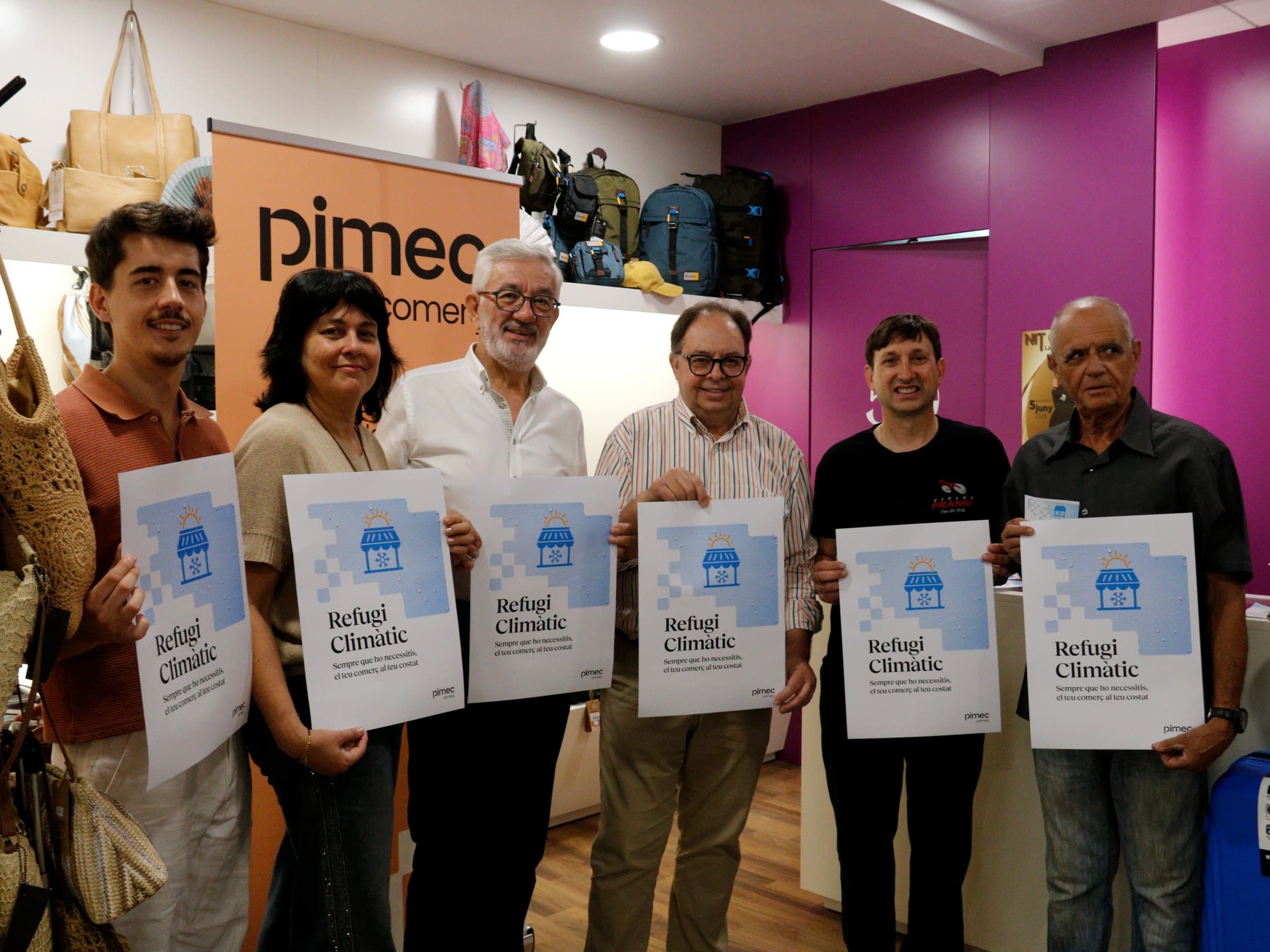 Uns 1.200 comerços de la demarcació de Lleida s'ofereixen com a refugis climàtics en una campanya de Pimec