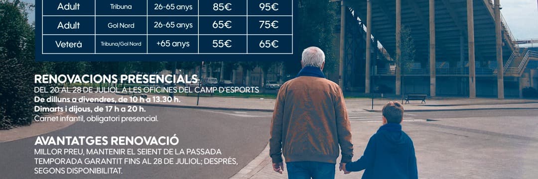 L'Atlètic Lleida ultima la nova campanya d'abonaments amb preus entre els 35 i 95 euros