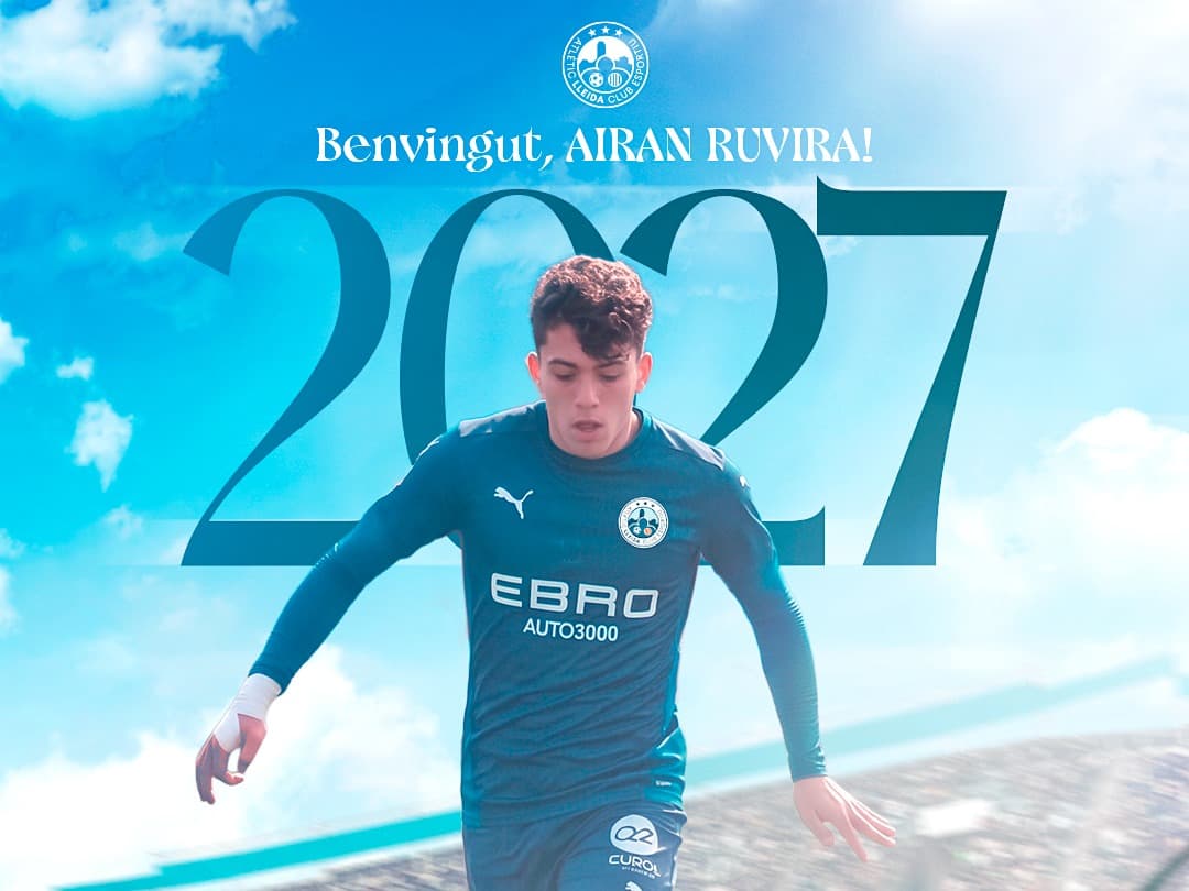 L’Atlètic Lleida incorpora a l’extrem esquerrà Airan Ruvira, procedent del Nàstic de Tarragona en qualitat de cedit