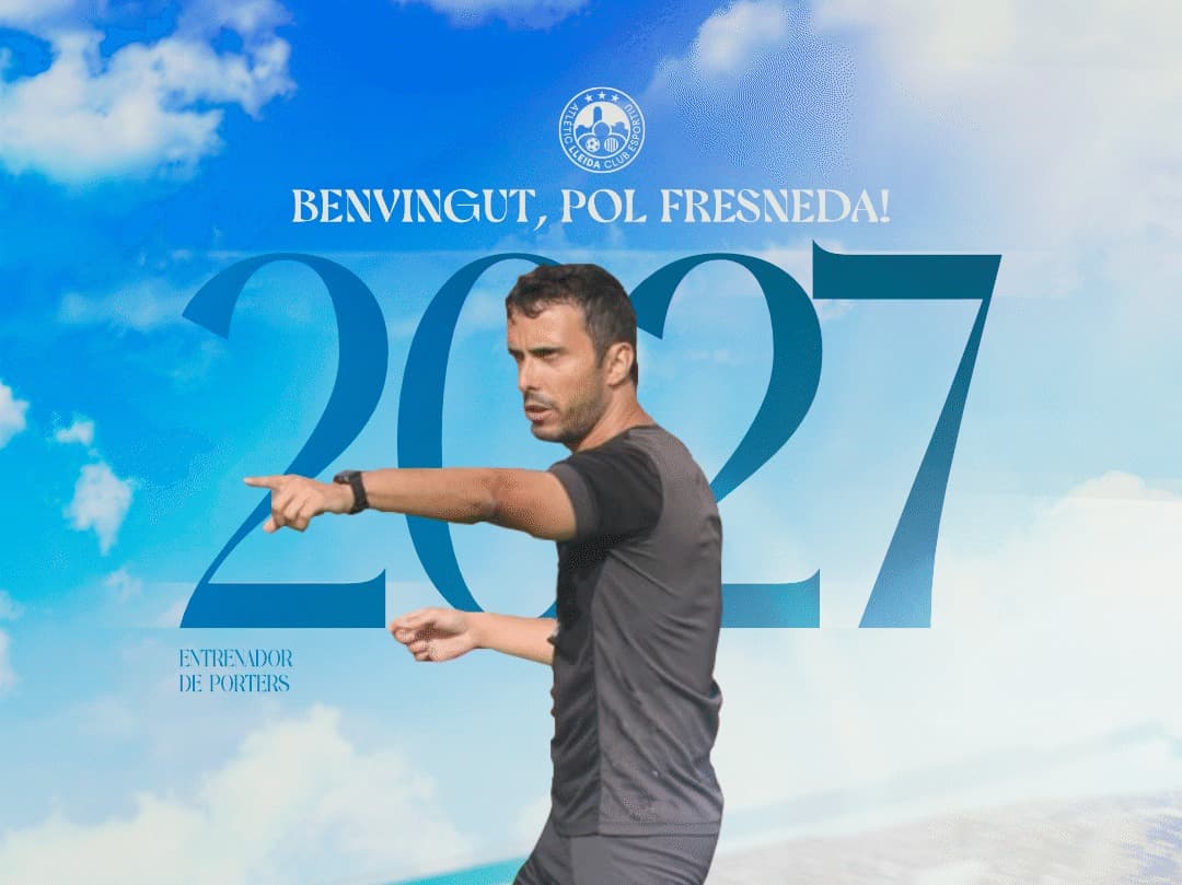 L’Atlètic Lleida incorpora a l’entrenador de porters, Pol Fresneda, per completar el cos tècnic de l’equip per la temporada 2026/27