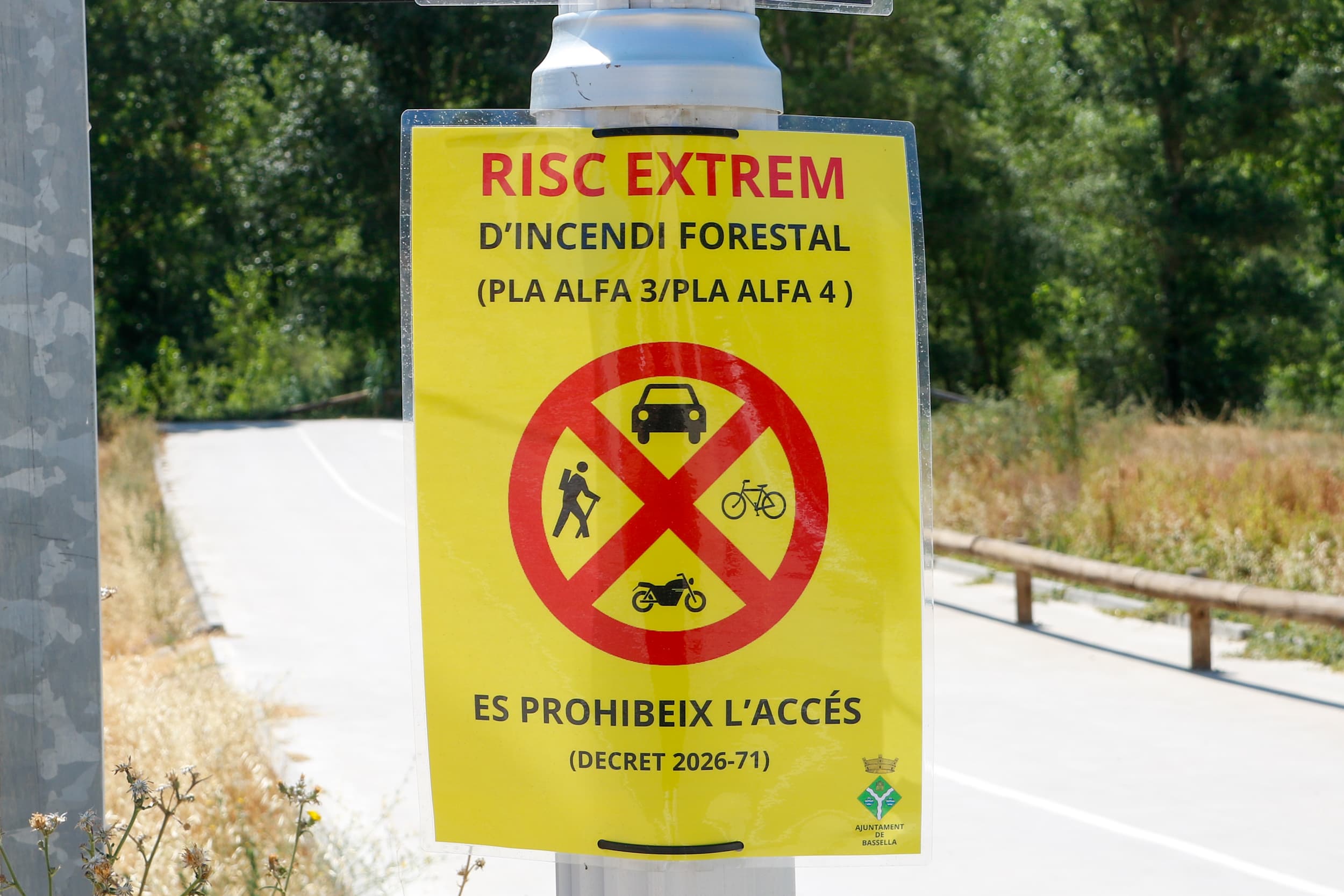 Municipis de l'Alt Urgell endureixen l'accés a riberes i gorgs davant l'onada de calor i el risc d'incendi
