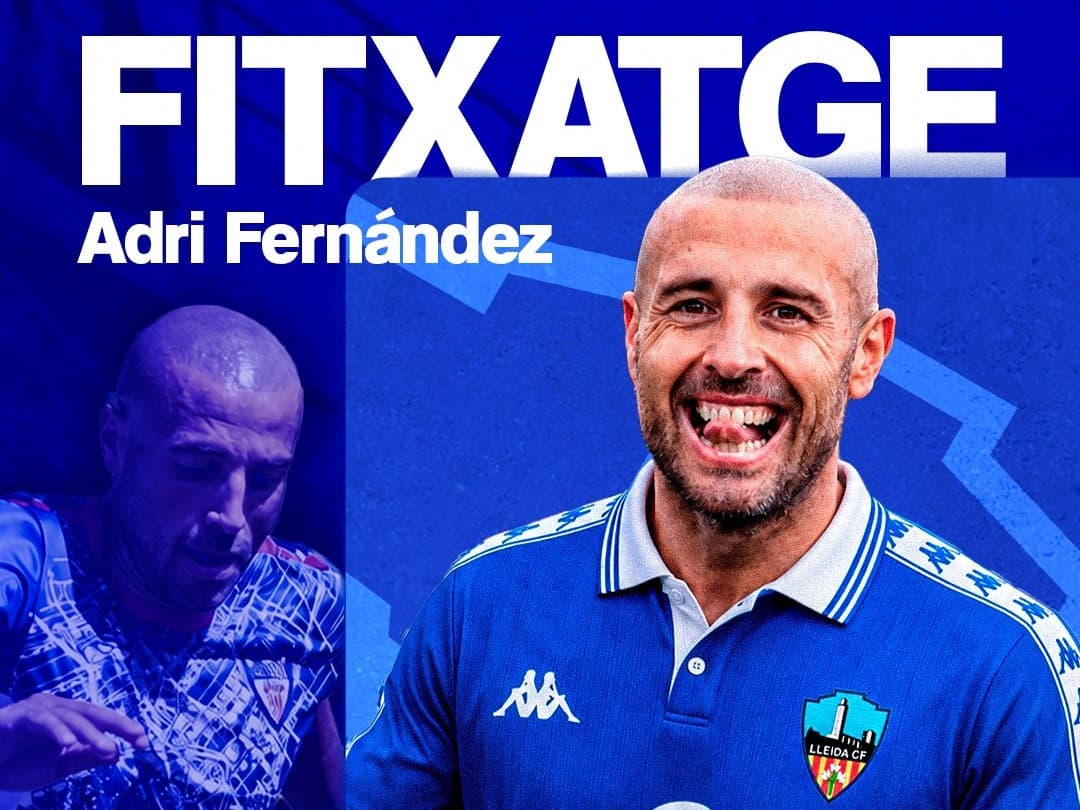 El Lleida CF oficialitza el fitxatge del davanter Adri Fernández per la temporada 2026/27