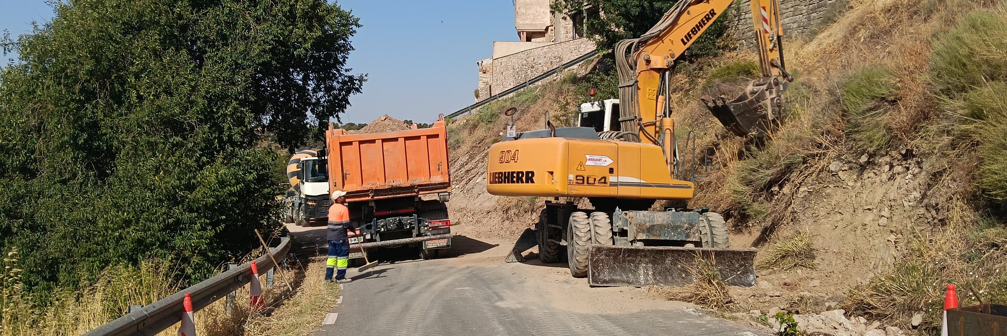 Comencen les obres de millora de la LV-2101, entre Verdú i Montornès de Segarra