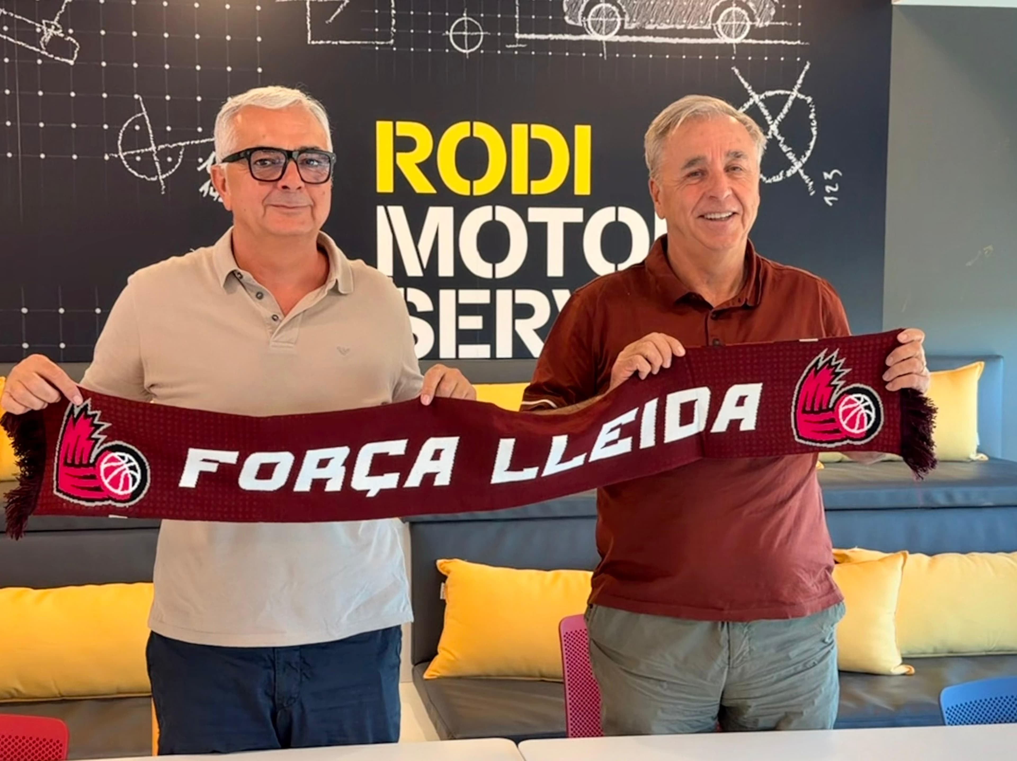 El Força Lleida i Rodi Motor Services mantenint el seu conveni de col·laboració
