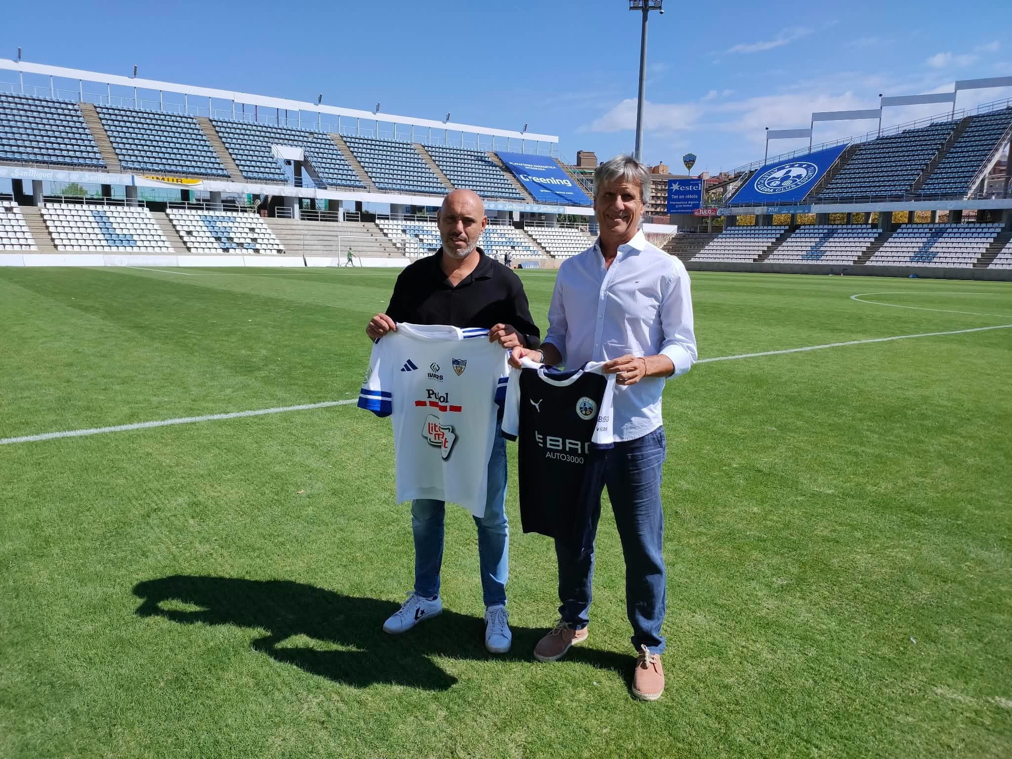 Juan Carlos Beltrán i Manel Cazorla esperen la millor versió competitiva dels seus equips de cara al derbi lleidatà