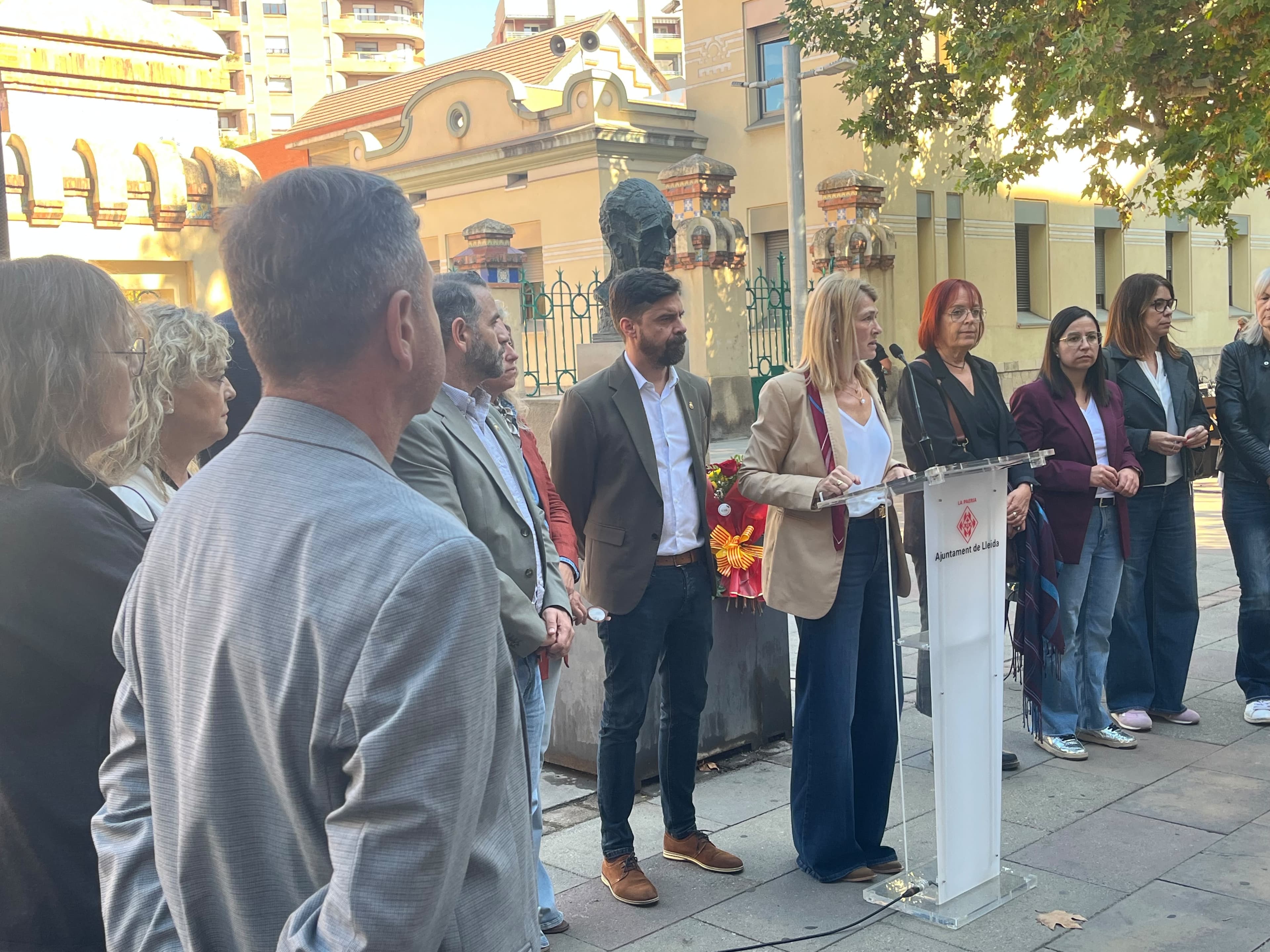 La Paeria de Lleida homenatja Lluís Companys en el 86è aniversari del seu afusellament