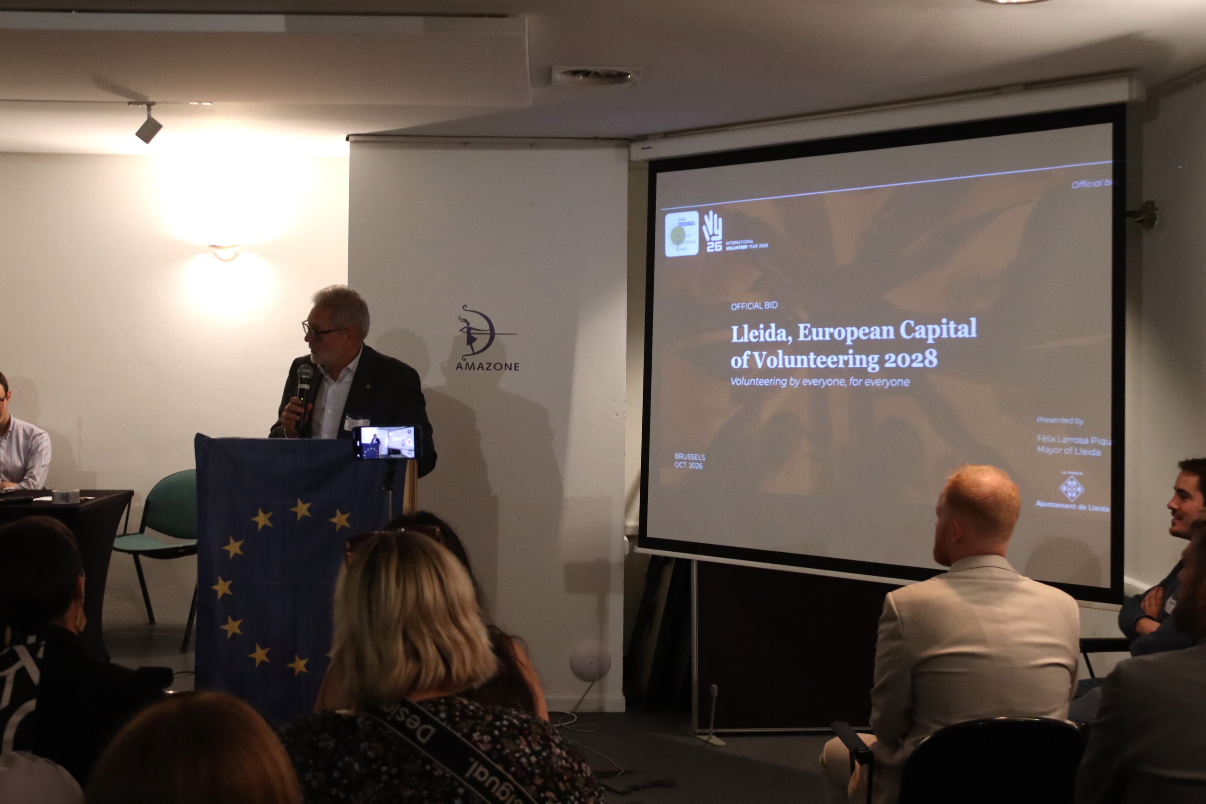 Larrosa defensa a Brussel·les la candidatura de Lleida a Capital Europea del Voluntariat 2028