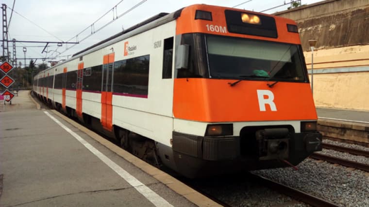Interromput el servei de tren de l'RL4 i l’RL3 entre Cervera i Tàrrega per risc d'esllavissada