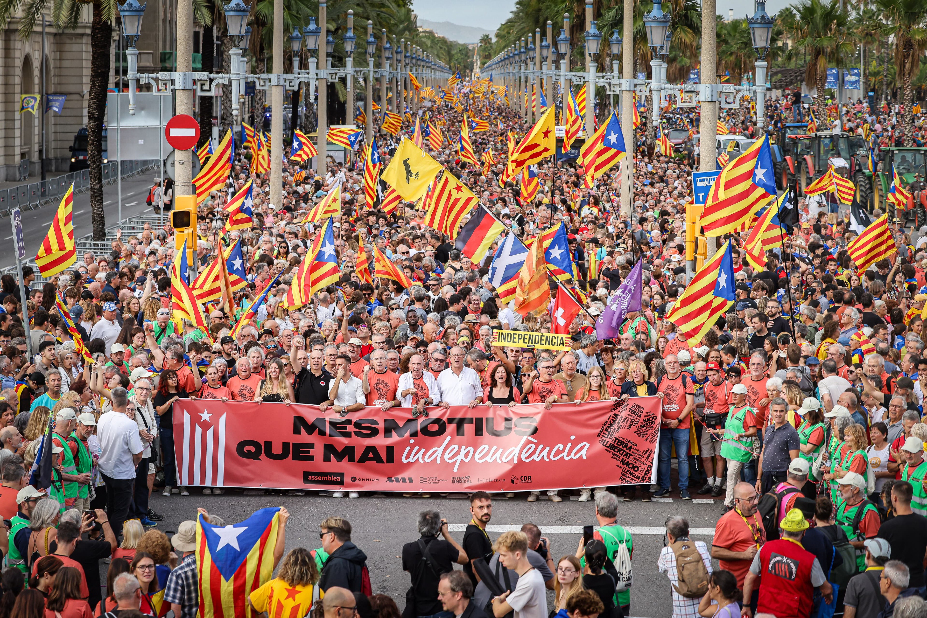 Catalunya afronta la Diada amb diversos fronts socials, polítics i judicials oberts