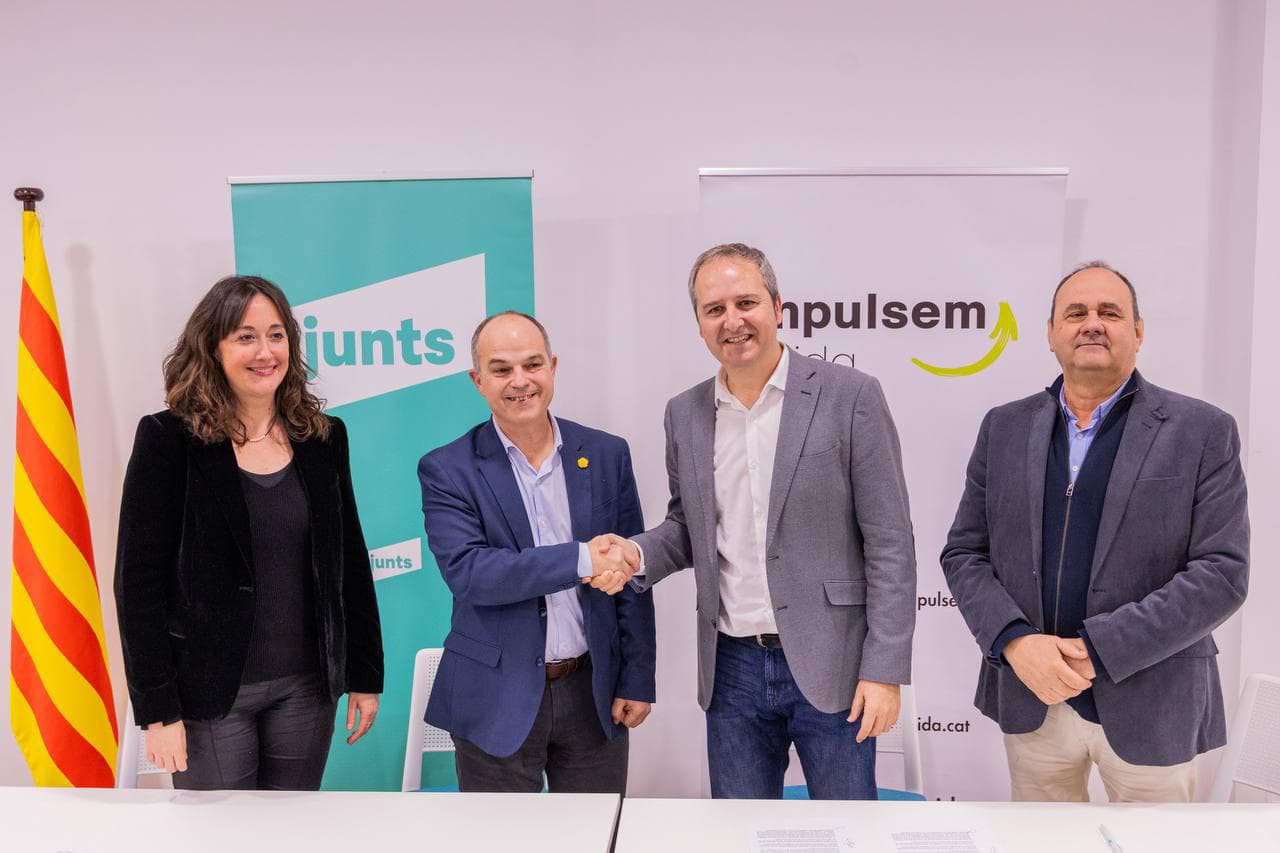 Junts per Catalunya i Impulsem Lleida signen un acord de coalició per concórrer conjuntament a les pròximes eleccions municipals