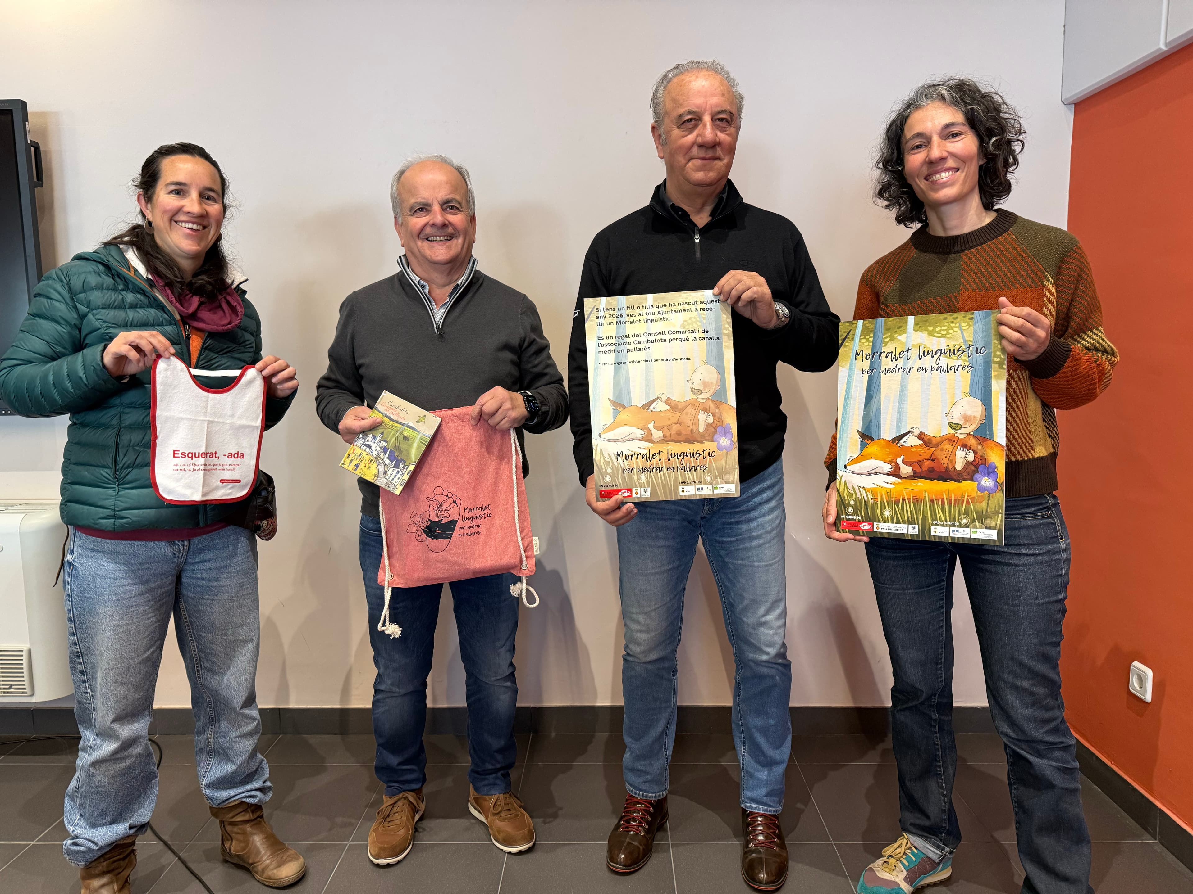 Tots els infants nascuts aquest 2026 rebran un ‘Morralet Lingüístic’, per divulgar el Pallarès