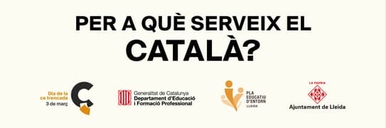 Paeria i Generalitat porten a les aules la campanya 'Parla en català i peta-ho!'