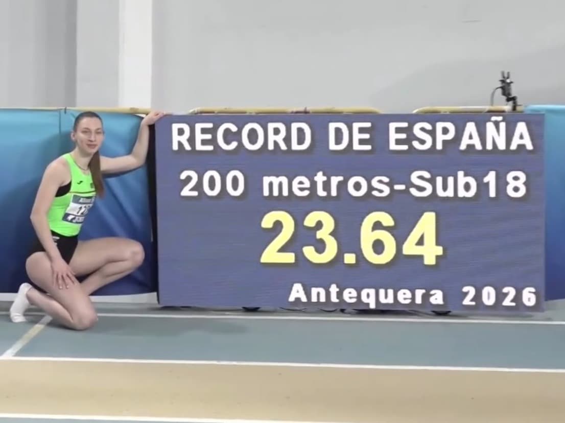 Doble or lleidatà amb rècord d'Espanya inclós als Campionats d’Espanya sub-18 de pista coberta