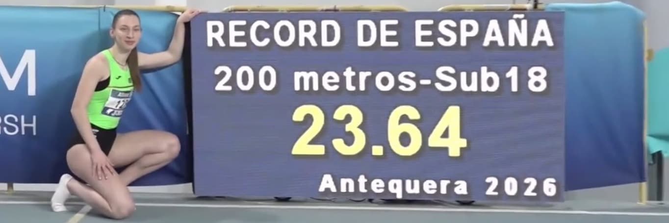 Doble or lleidatà amb rècord d'Espanya inclós als Campionats d’Espanya sub-18 de pista coberta