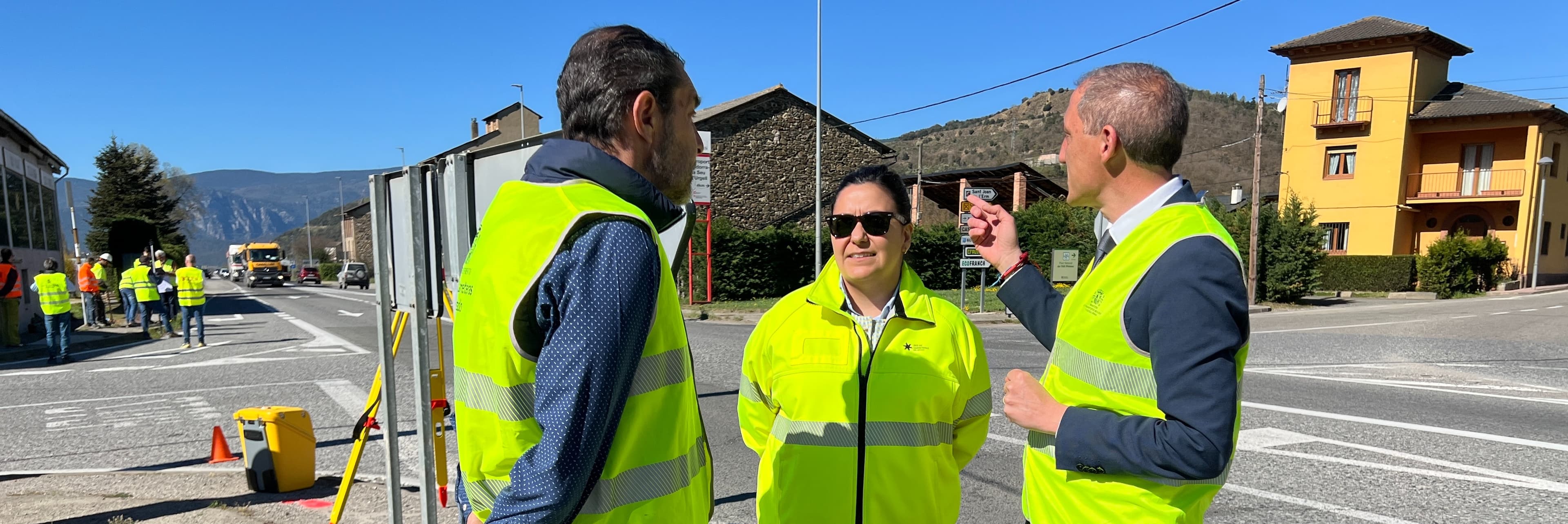 Comencen els treballs previs a la construcció d'una rotonda a l'N-260 a Montferrer