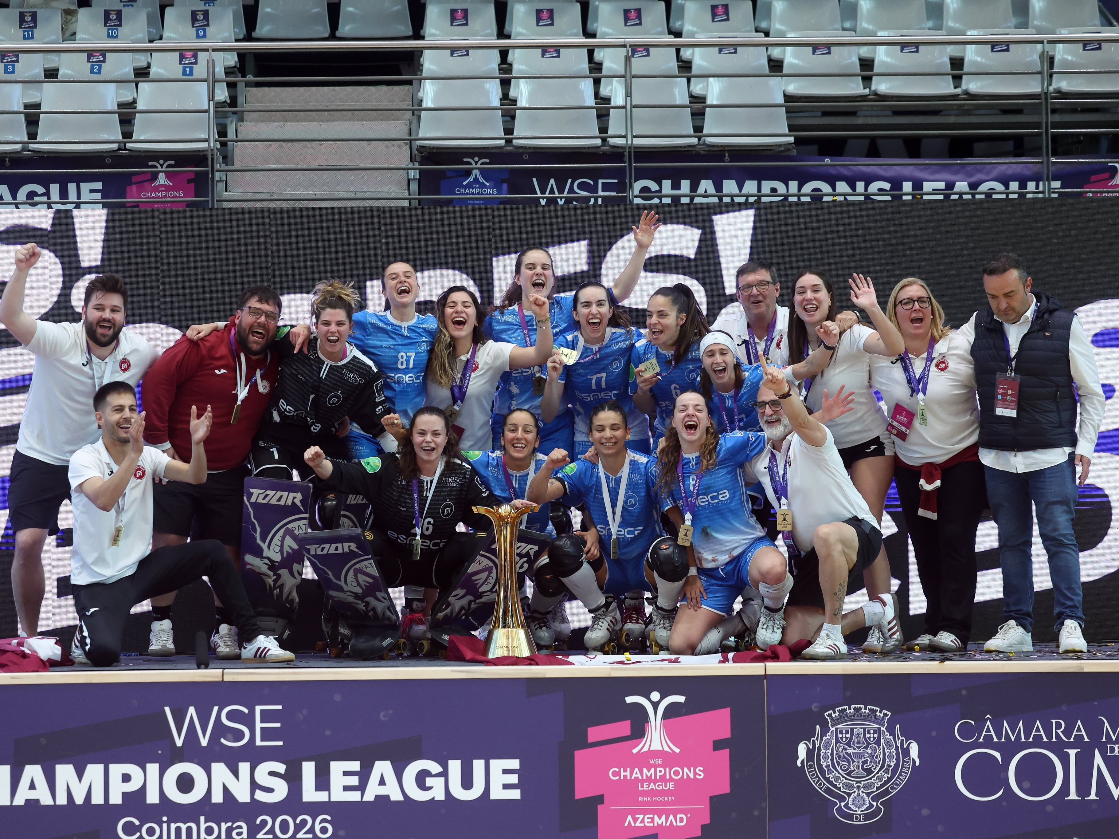 El Club Patín Esneca Fraga conquista la seva segona Champions d’hoquei femení