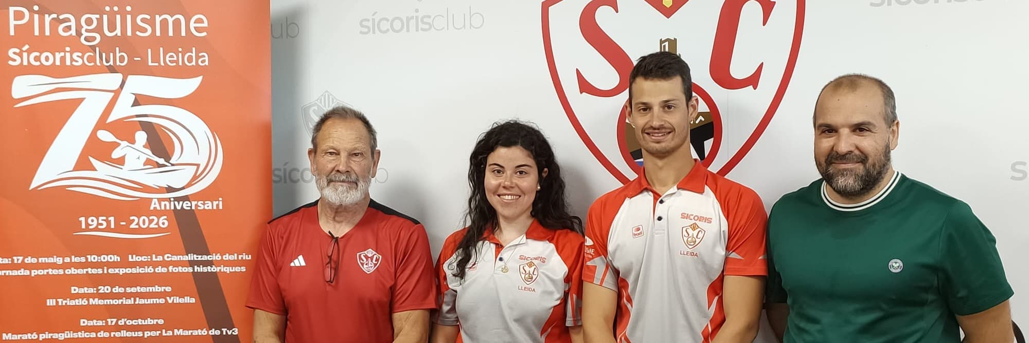 La històrica secció de piragüisme del Sícoris Club celebra els seus 75 anys