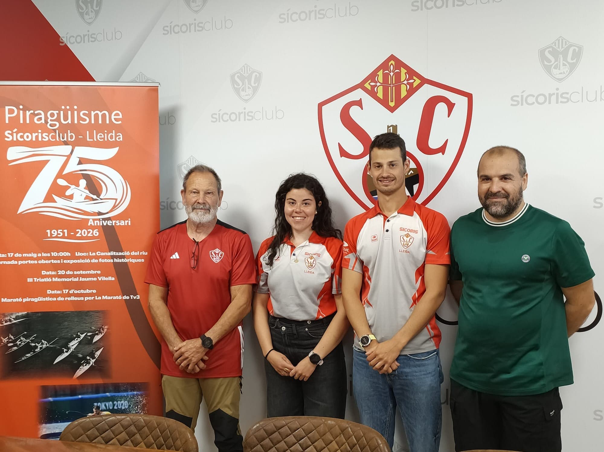 La històrica secció de piragüisme del Sícoris Club celebra els seus 75 anys