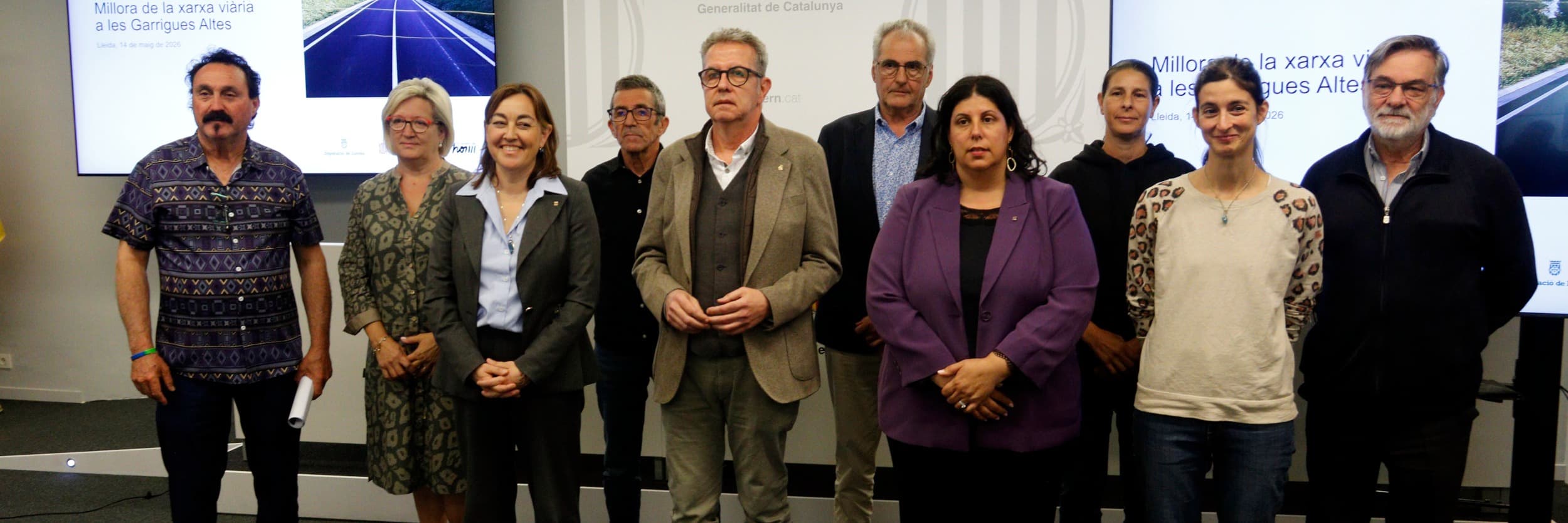 Acord entre la Generalitat, la Diputació i les Garrigues Altes per millorar tres eixos viaris