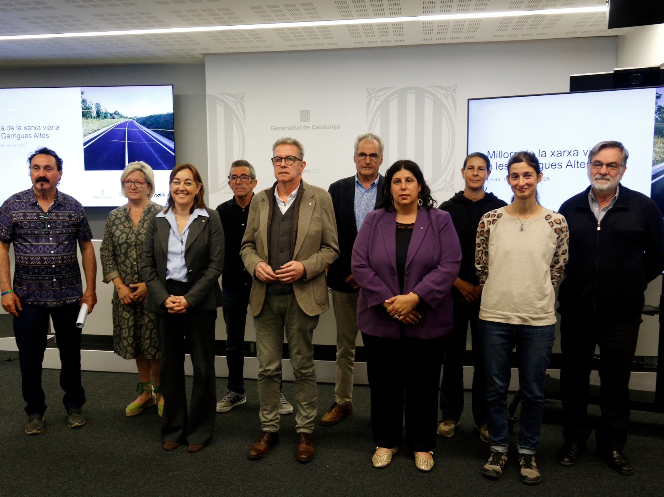 Acord entre la Generalitat, la Diputació i les Garrigues Altes per millorar tres eixos viaris