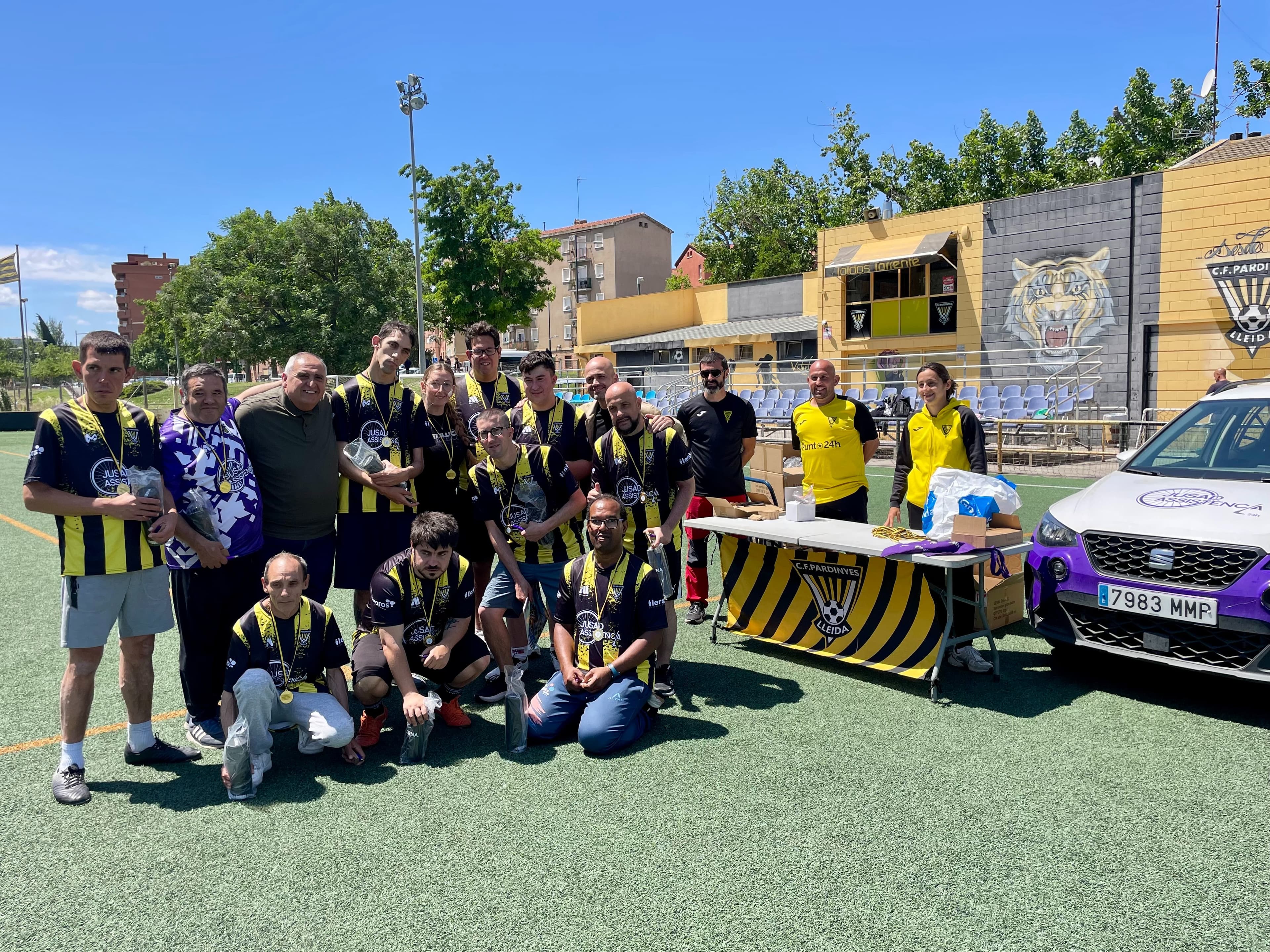 El CF Pardinyes converteix la inclusió en protagonista amb la I Trobada de Futbol Inclusiu Jusad Assistència