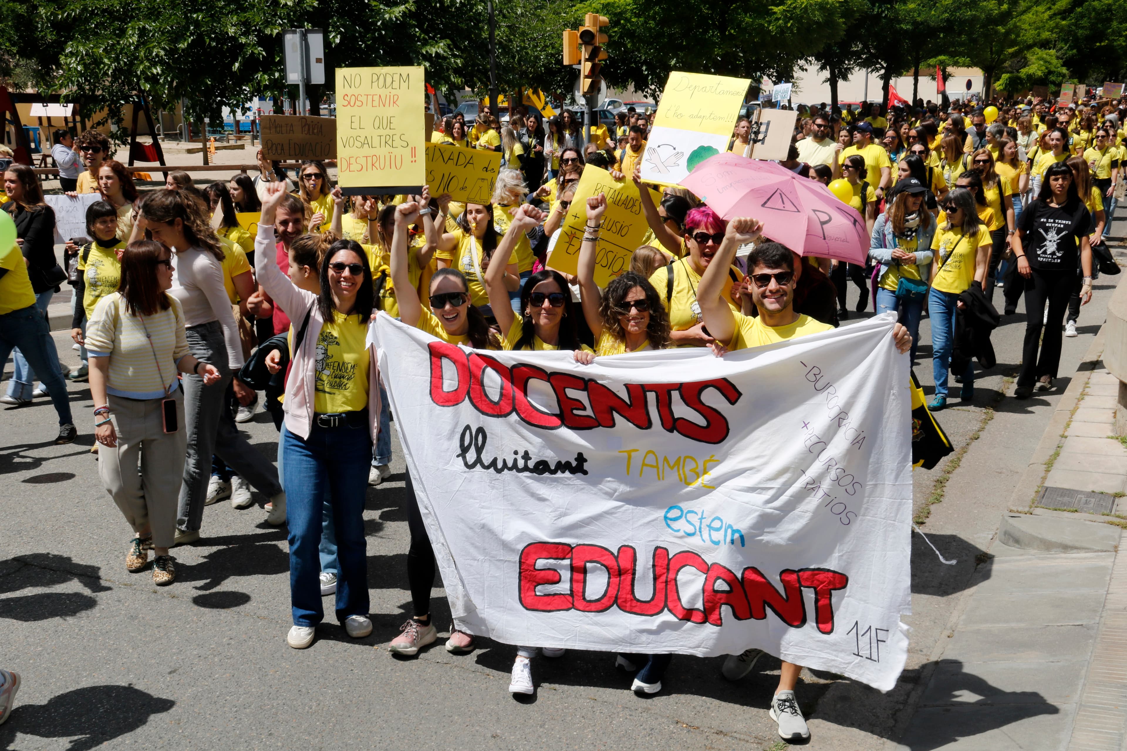 La darrera reunió d'Educació i els sindicats torna a acabar sense acord