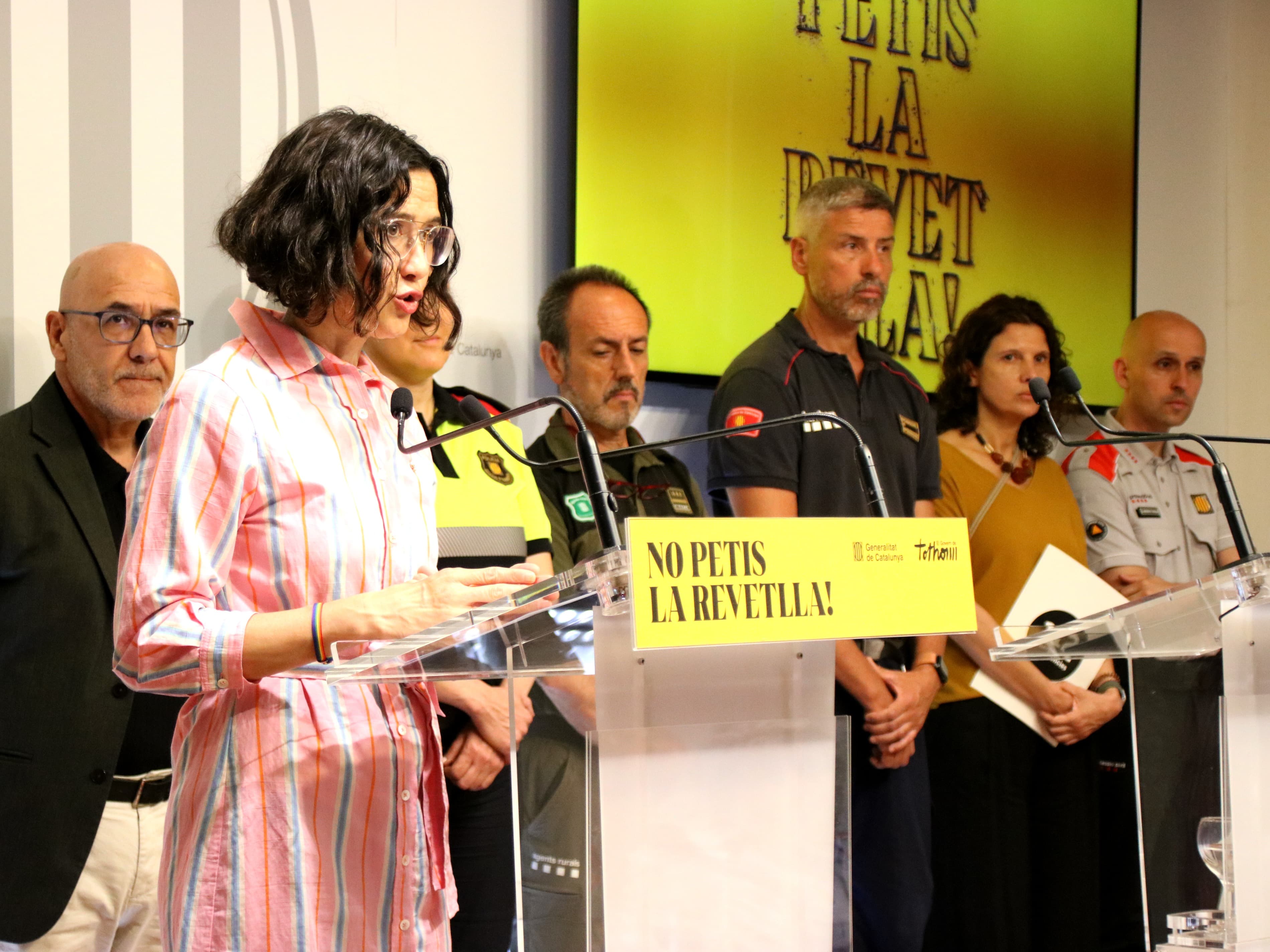Núria Parlon avisa que els incendis del cap de setmana els fan “estar alerta” de cara a la revetlla de Sant Joan