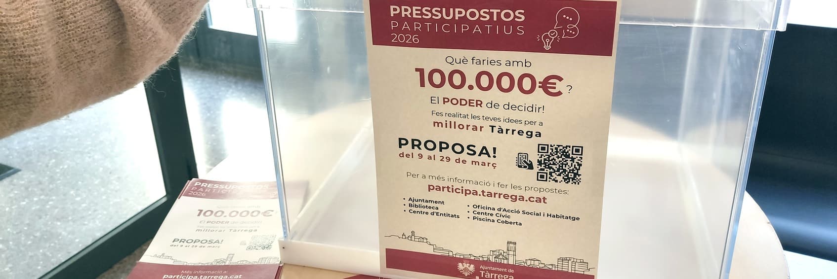Els targarins i targarines decideixen els projectes finalistes dels Pressupostos Participatius 2026