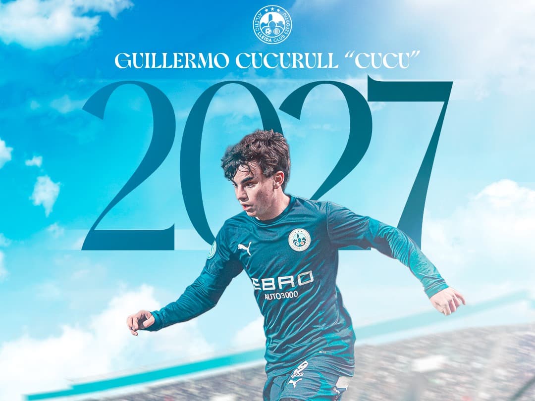 Guillermo Cucurull formarà part de la plantilla de l’Atlètic Lleida la temporada 2026/27 després de la seva cessió al Cerdanyola