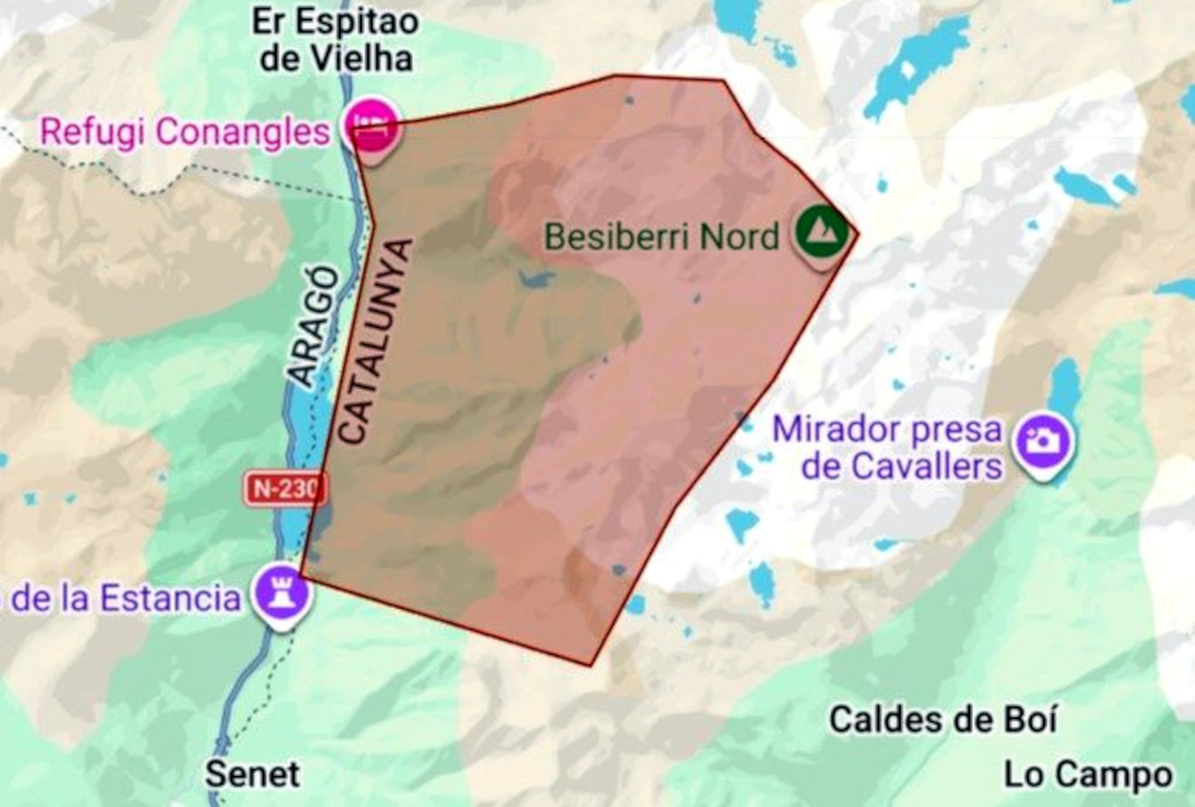 S'aixequen les restriccions d'excursionisme d'alta muntanya per la millora de les condicions de l'incendi de Senet
